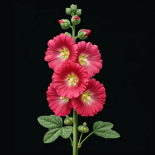 Black — aquarelle botanique