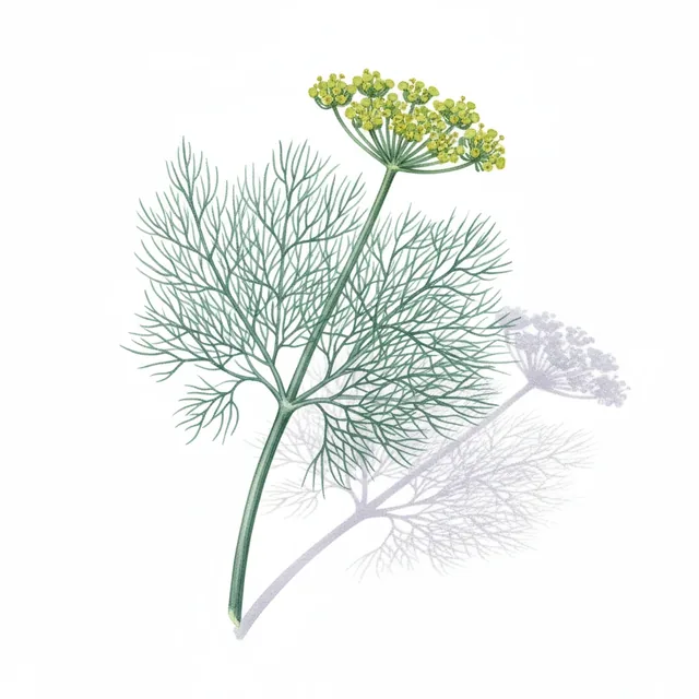 Aneth Hera, illustration botanique