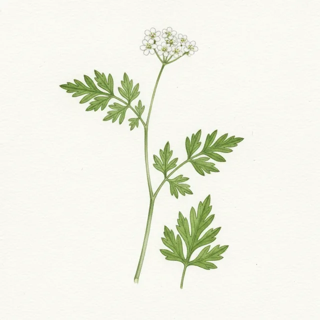 Anis Vert, illustration botanique