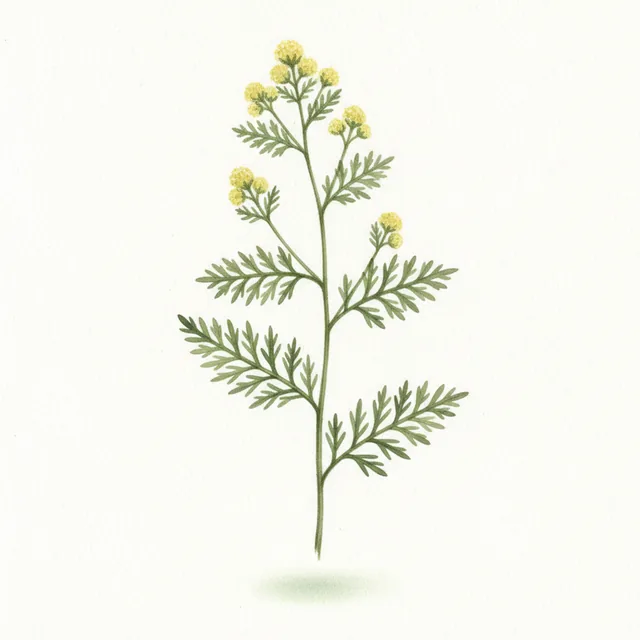 Armoise Annuelle, illustration botanique