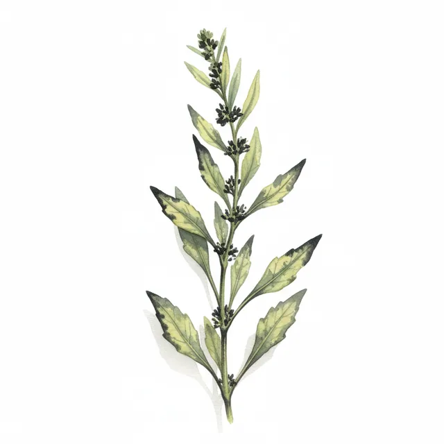 Arroche Blonde, illustration botanique
