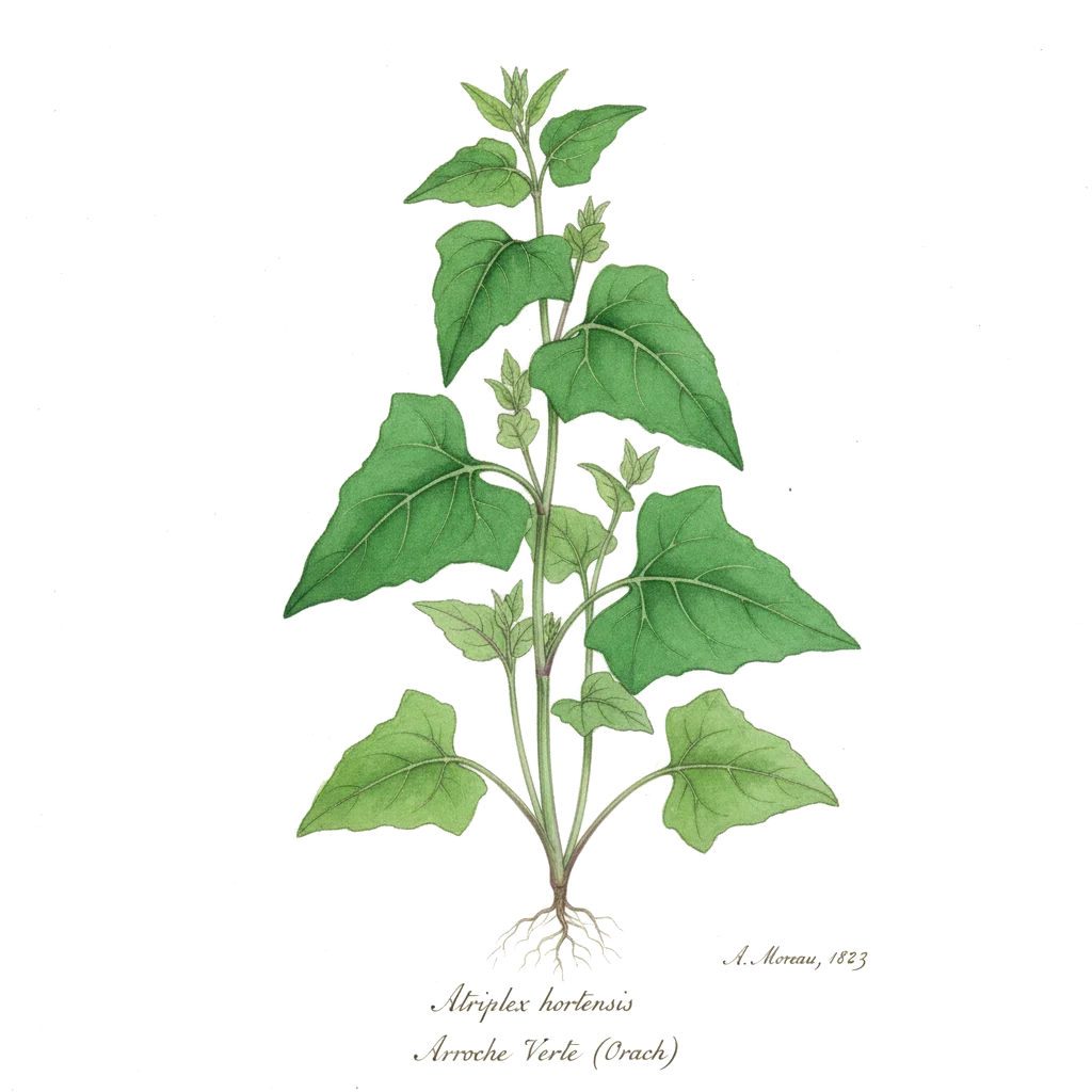 Aquarelle Arroche verte