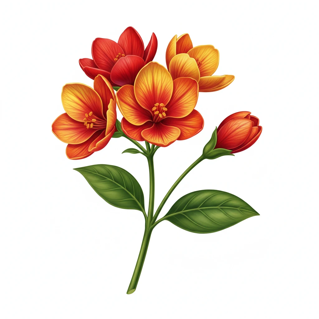 Asclepias verticillata , aquarelle botanique