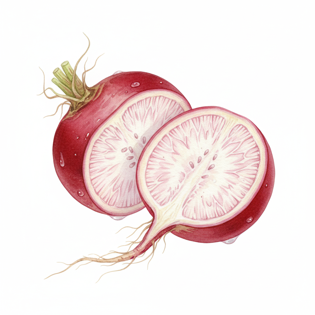 Assortiment des Variétés Anciennes Conservées par la Ferme — aquarelle botanique