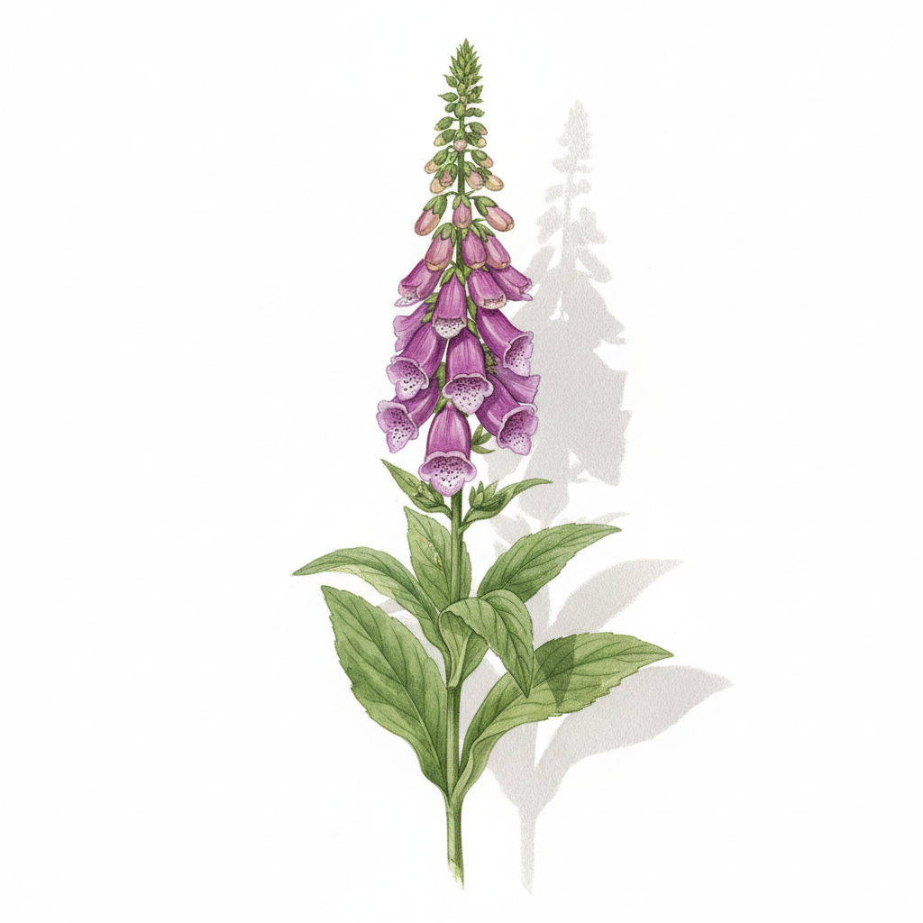 Assortiment pour Cultiver des Plantes Médicinales — aquarelle botanique