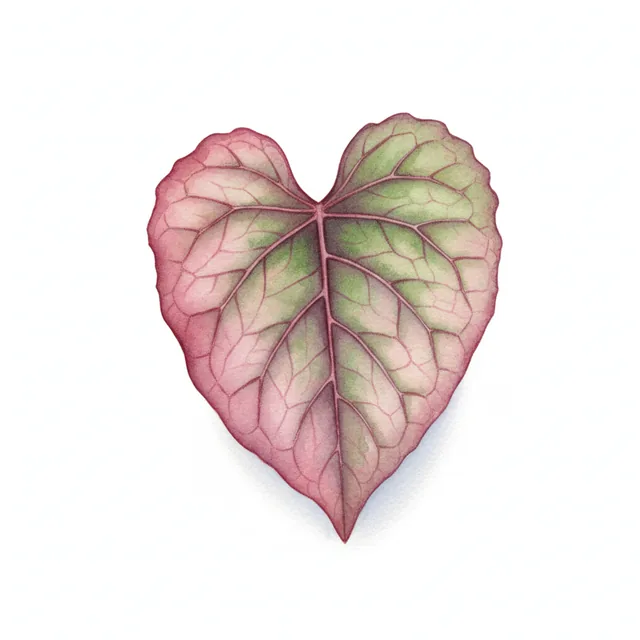 Baselles Red Leaf, illustration botanique