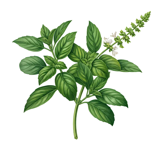 Aquarelle Basilic Citron