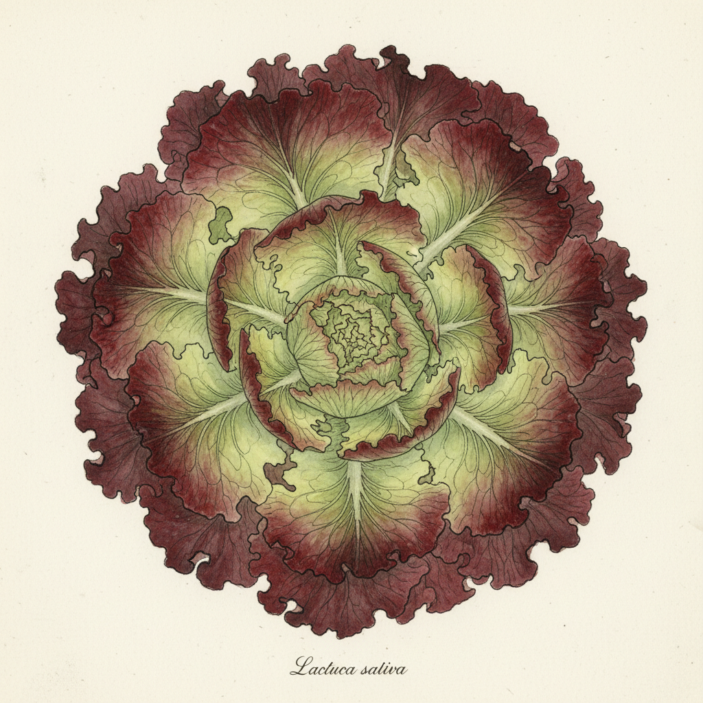 Aquarelle Batavia Rouge Grenobloise