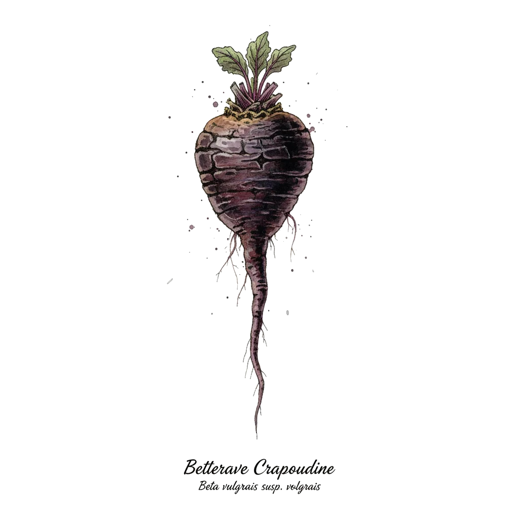 Aquarelle Betterave Crapaudine