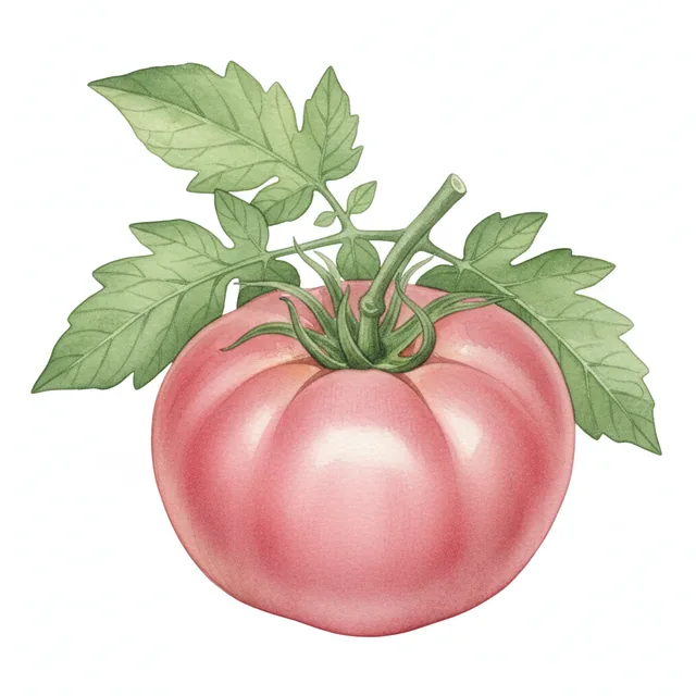 Brandywine Pink, illustration botanique