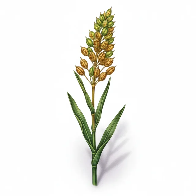 Camelina Camelina, illustration botanique