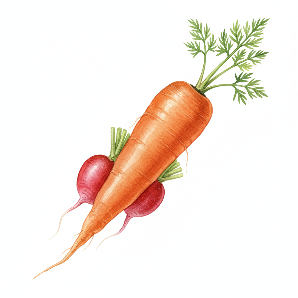 Graines de CAROTTE ET RADIS (Nantaise 2 - De 18 jours)