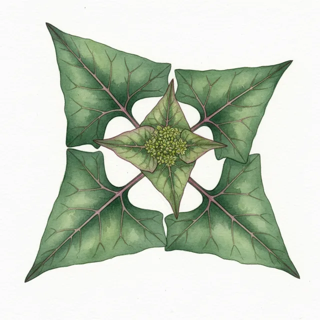 Chenopode Bon Henri, illustration botanique
