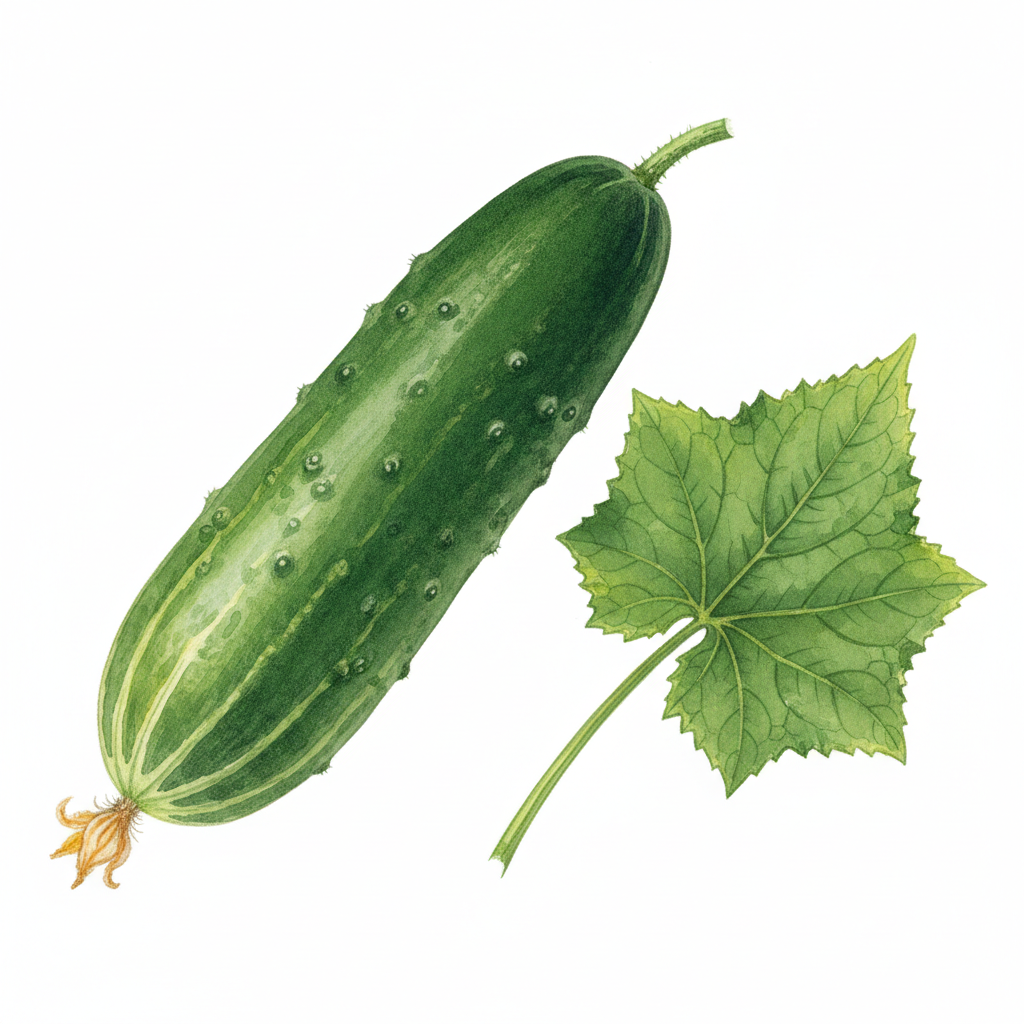 Aquarelle Concombre Demi Long Blanc