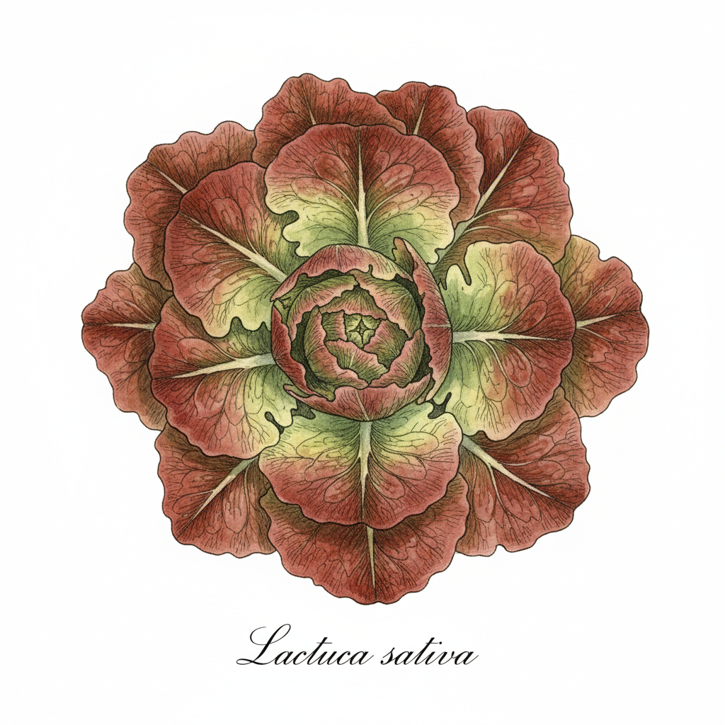 Aquarelle Feuille de Chêne Rouge