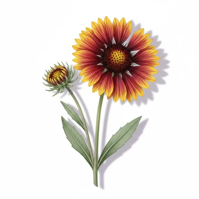 Gaillarde, illustration botanique