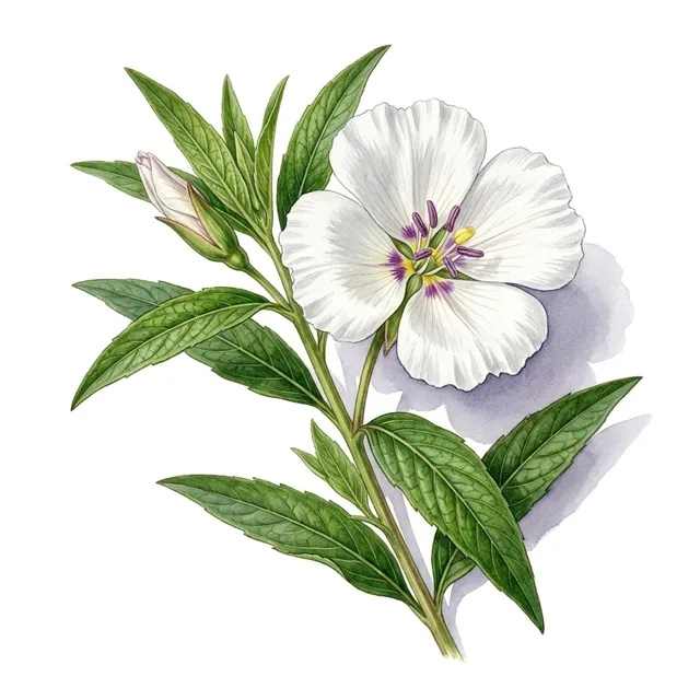 Godétia ou Clarkia, illustration botanique