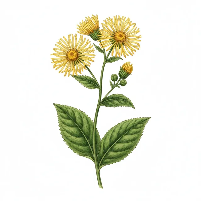 Grande Aunee, illustration botanique