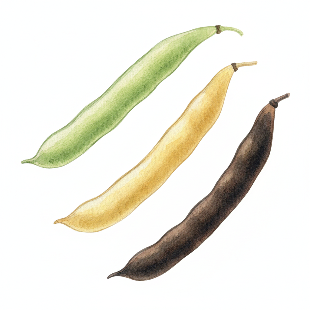 Aquarelle Haricot Nain Beurre de Rocquencourt