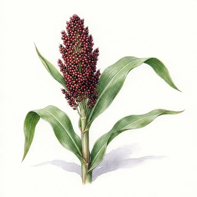 Indian Red Popping, illustration botanique
