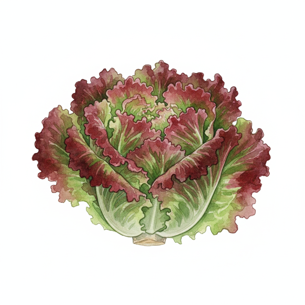 Aquarelle Lollo Rossa