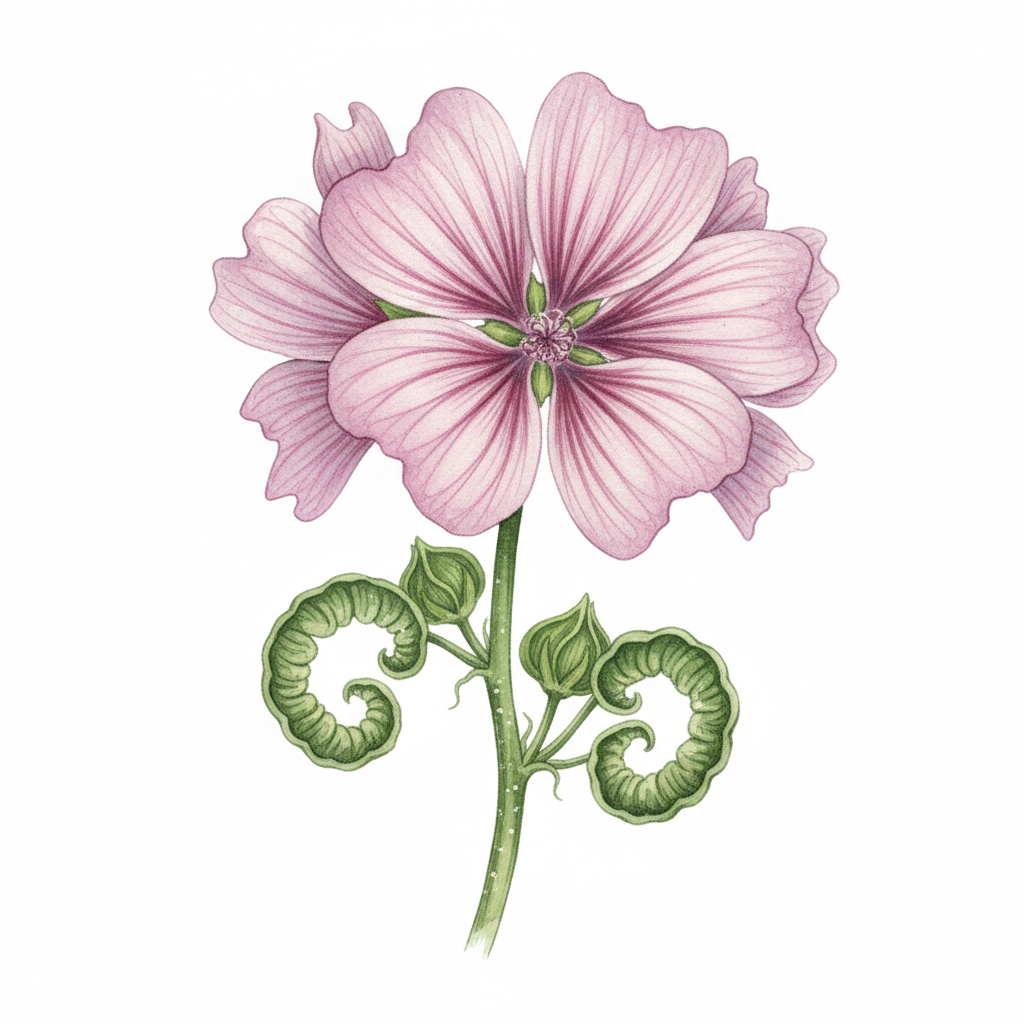 Graines de Mallow Verticulated mauve