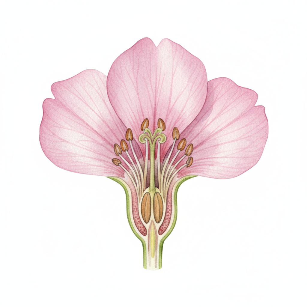 Mélange Fleuri - Flore Française nt — aquarelle botanique