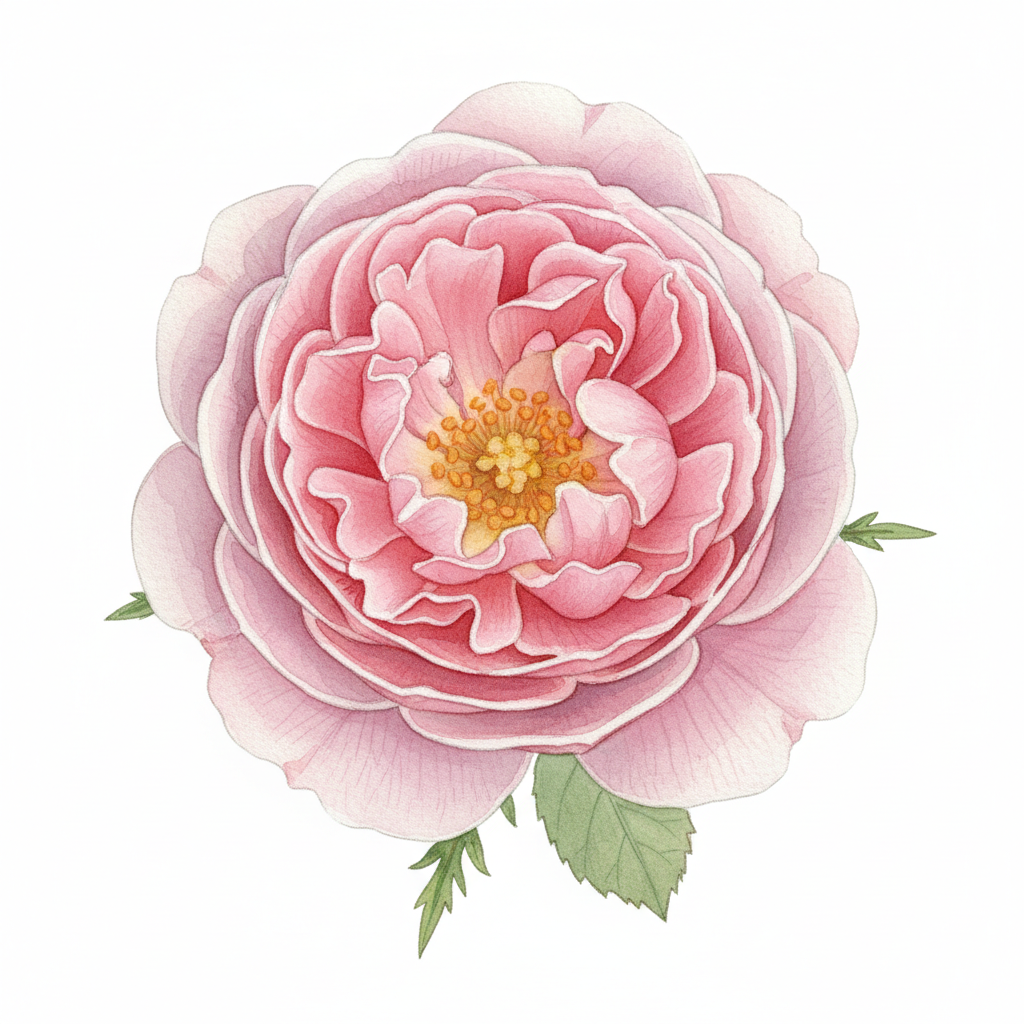 Mélange Fleuri - Jardin de Curé nt — aquarelle botanique