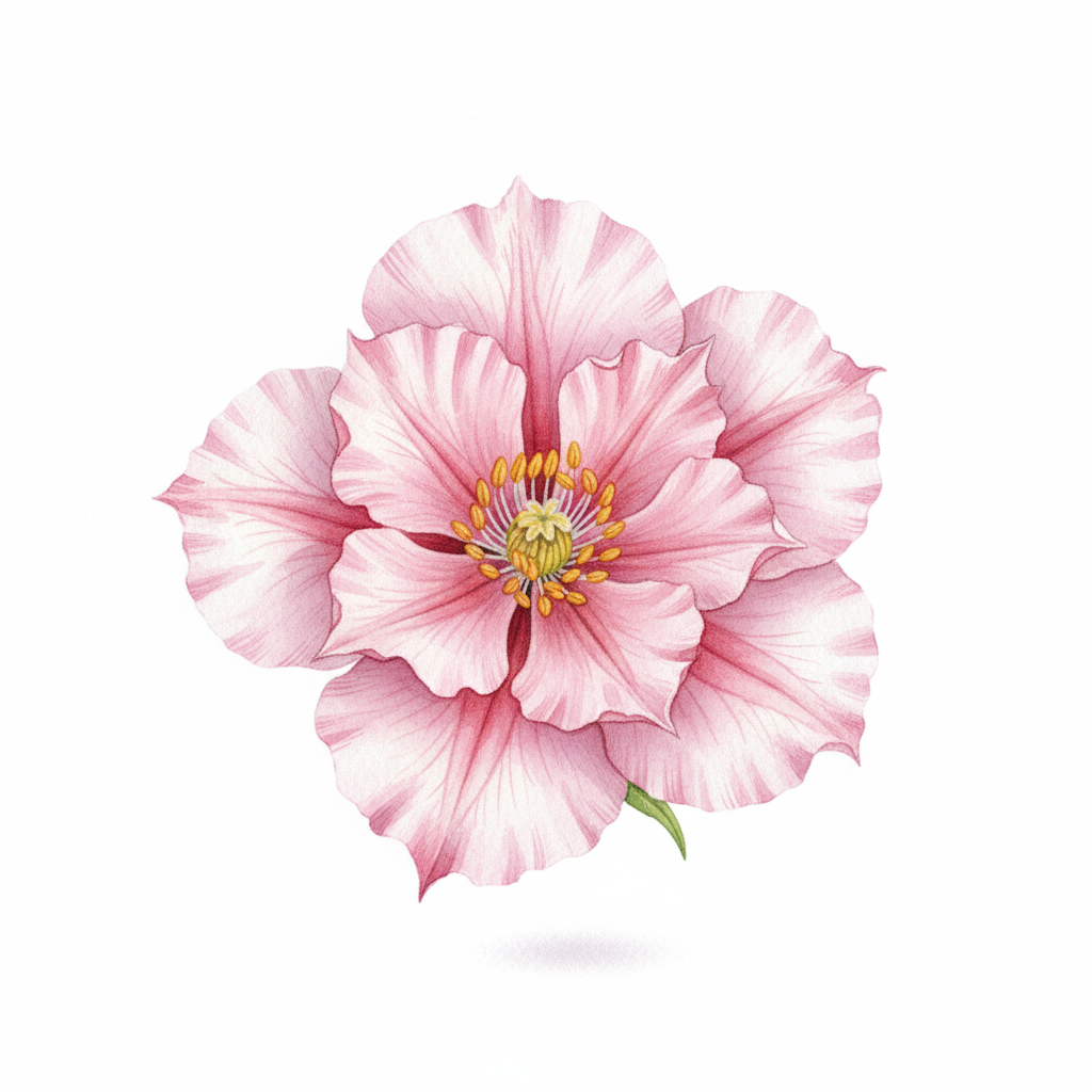 Mélange Fleuri - Soleils et Belles Grimpantes nt — aquarelle botanique