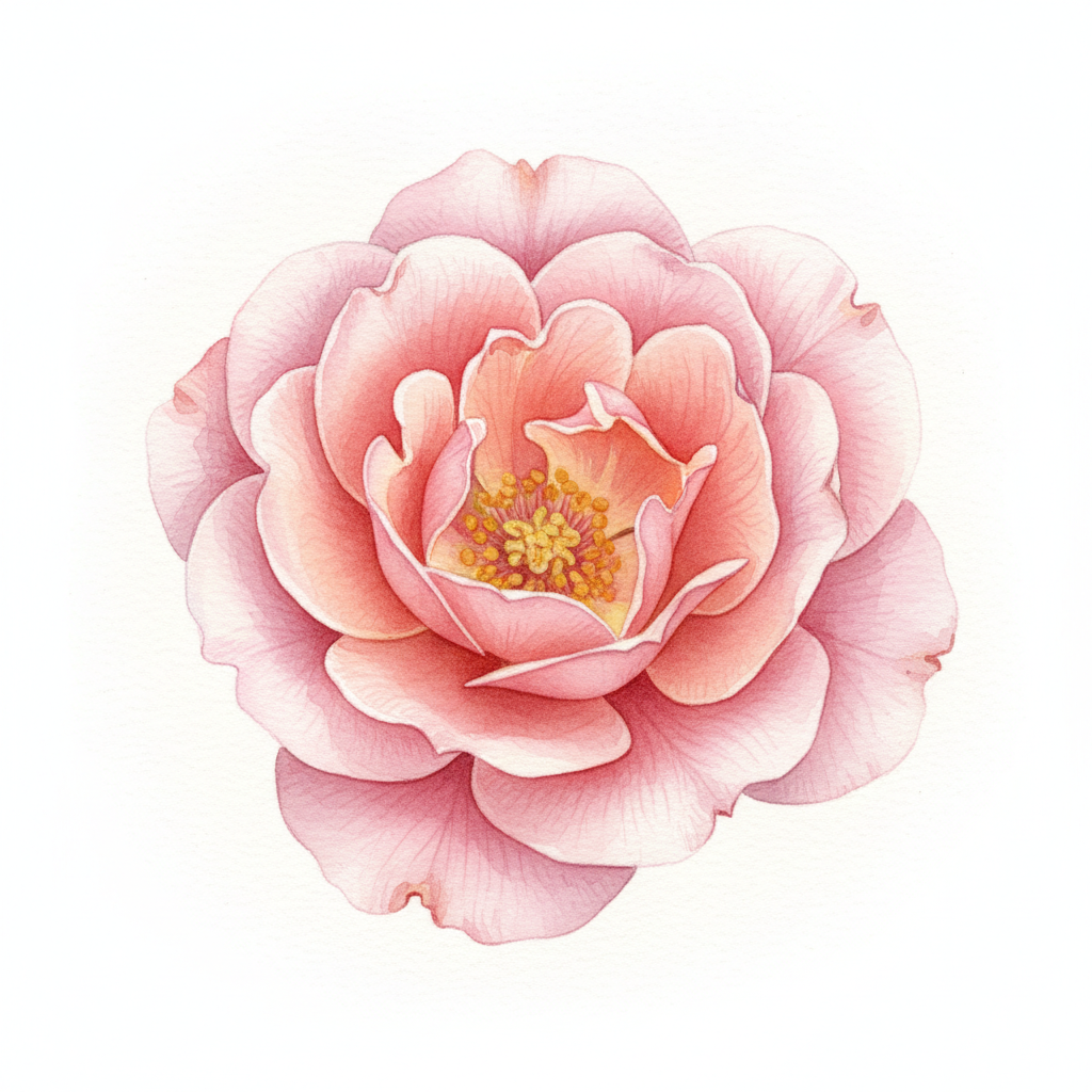 Mélange Fleuri - Terrain Séchant Aride nt — aquarelle botanique