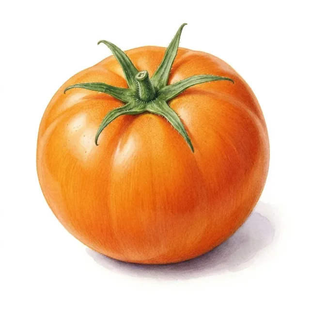 Mennonite German Gold, illustration botanique