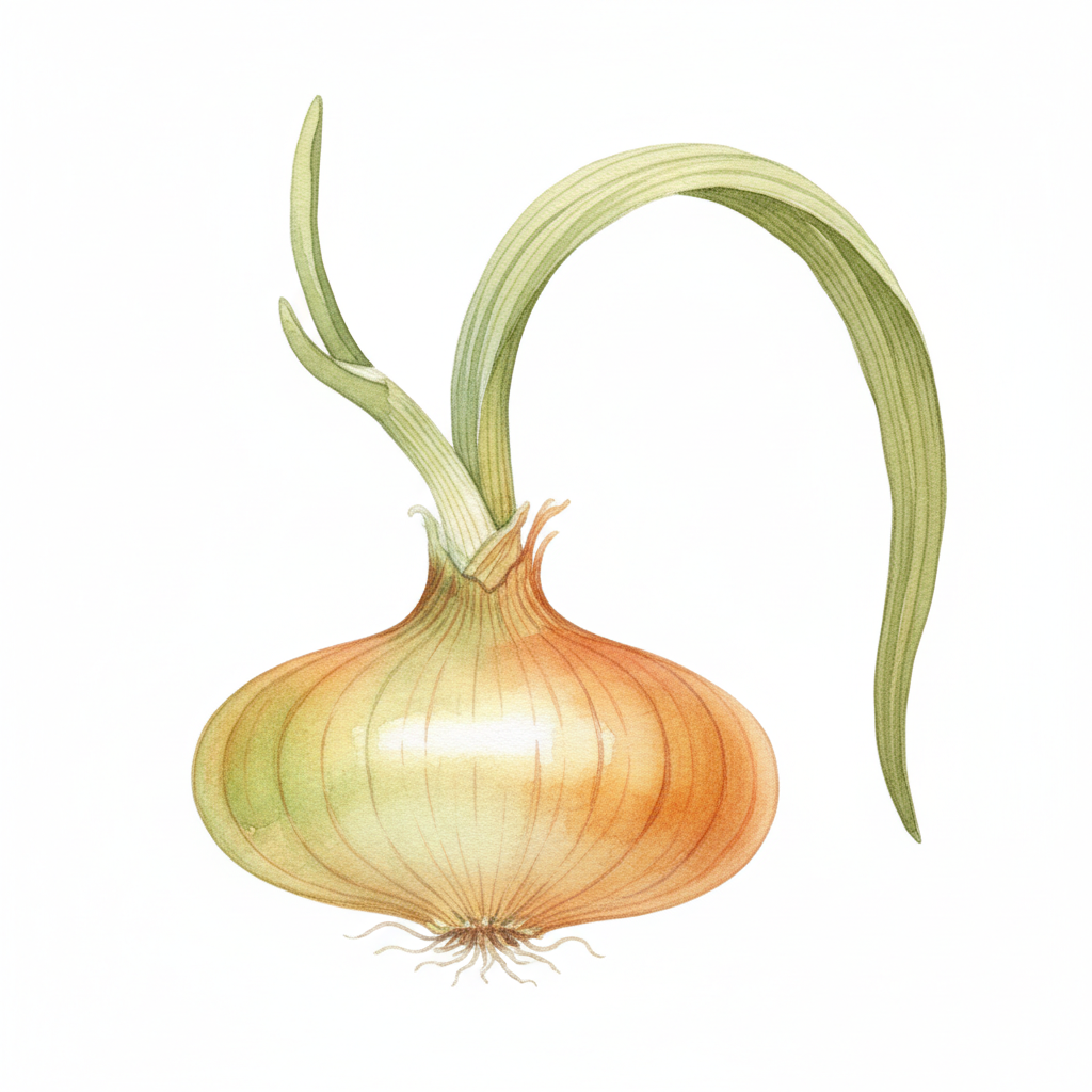 Aquarelle Oignon de Maze