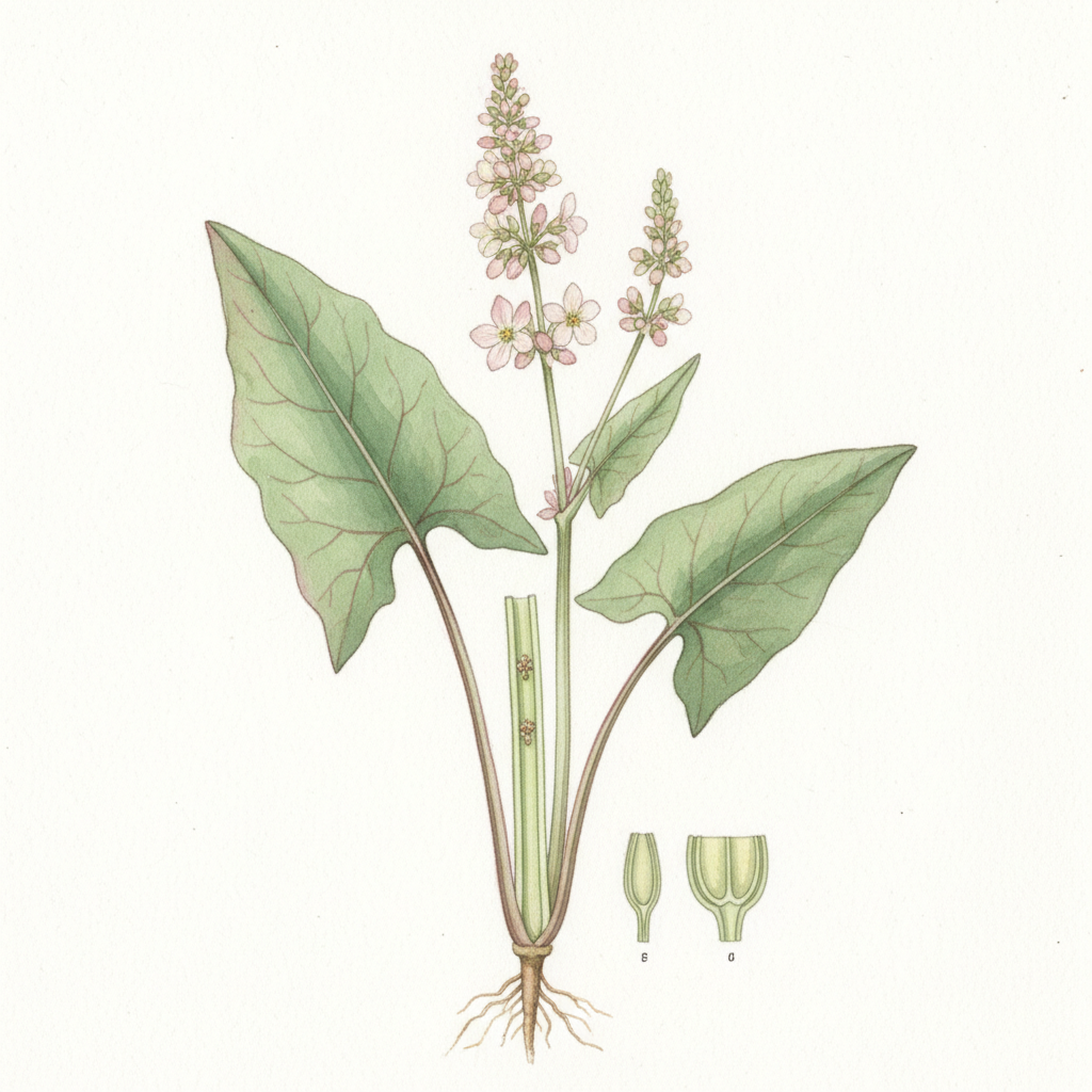 Aquarelle Oseille Epinard nt - Antigaspi