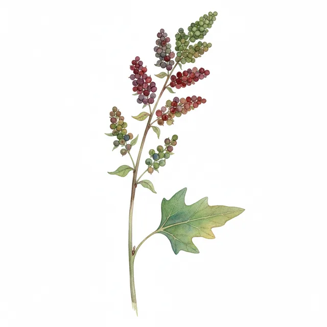 Quinoa, illustration botanique