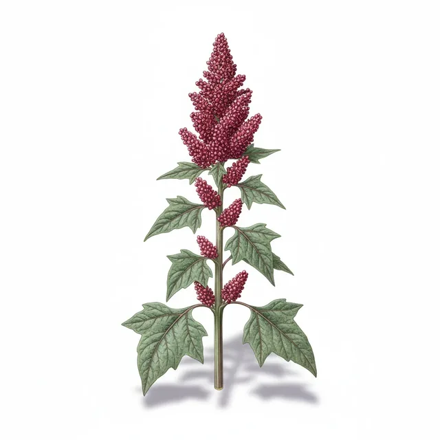 Quinoas Cherry Vanilla, illustration botanique