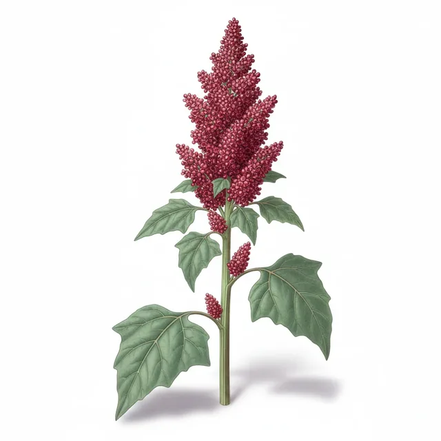 Quinoas Cocoa Cherry, illustration botanique