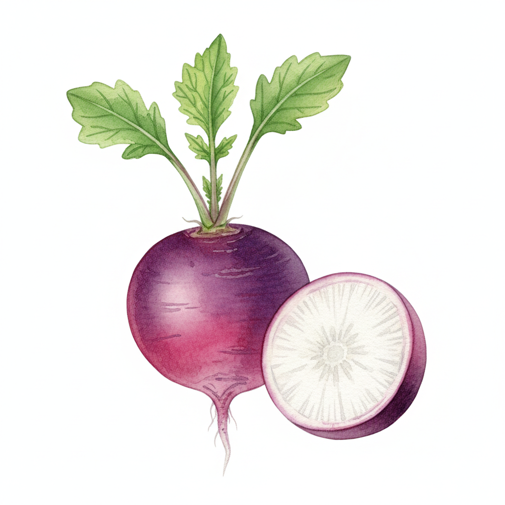 Aquarelle Radis Malaga nt