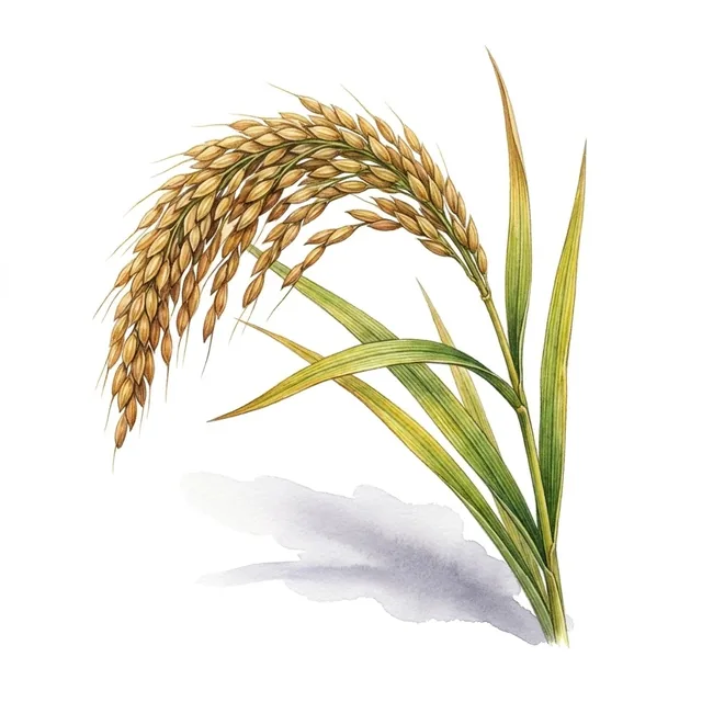 Rice Duborskian, illustration botanique