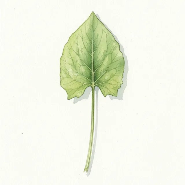 Sorrel Large de Belleville, illustration botanique