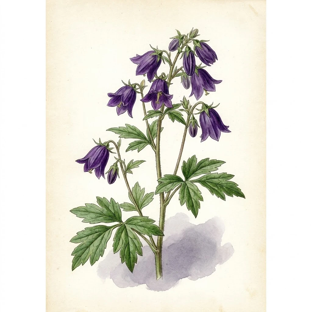 Stylophorum sutchuenense , aquarelle botanique