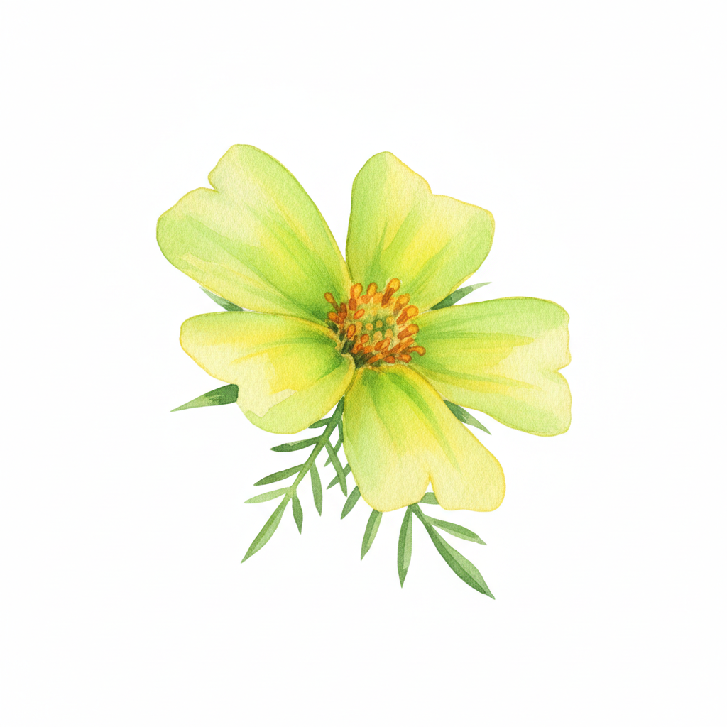 Aquarelle Tagete Citron Lemon Gem