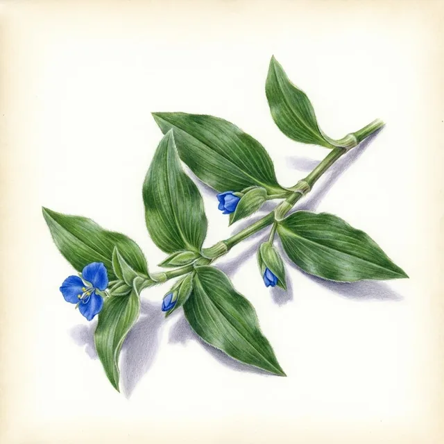 Thé des Jardins, illustration botanique