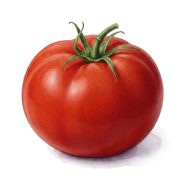 Tomate Betalux, illustration botanique
