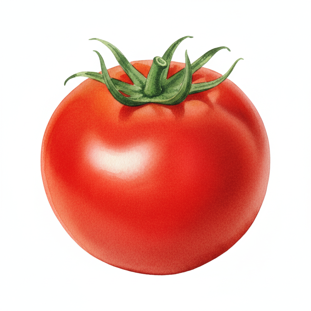 Tomate Cocktail Clémentine ab - Plant — aquarelle botanique