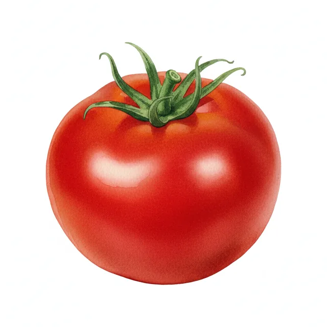 Tomate Double Rich, illustration botanique