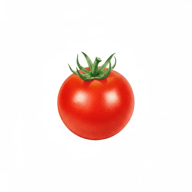 Tomate Glacier, illustration botanique