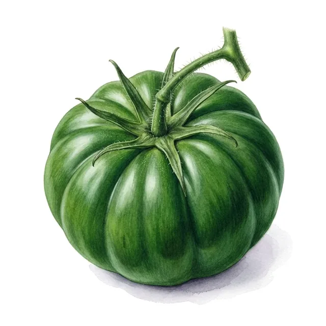 Tomate Green Moldovan, illustration botanique