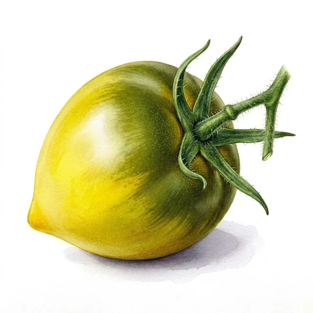 Tomate Lemon Tree, illustration botanique