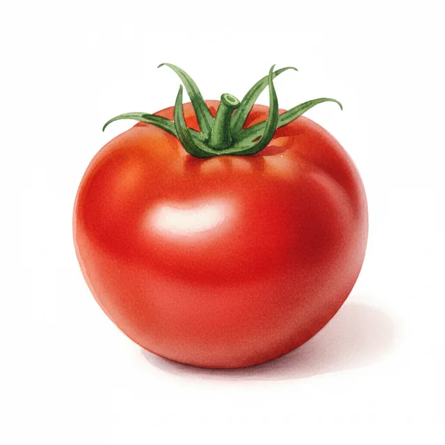 Tomate Matina, illustration botanique