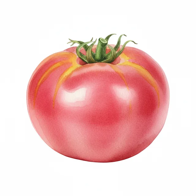 Tomate Russian 117, illustration botanique